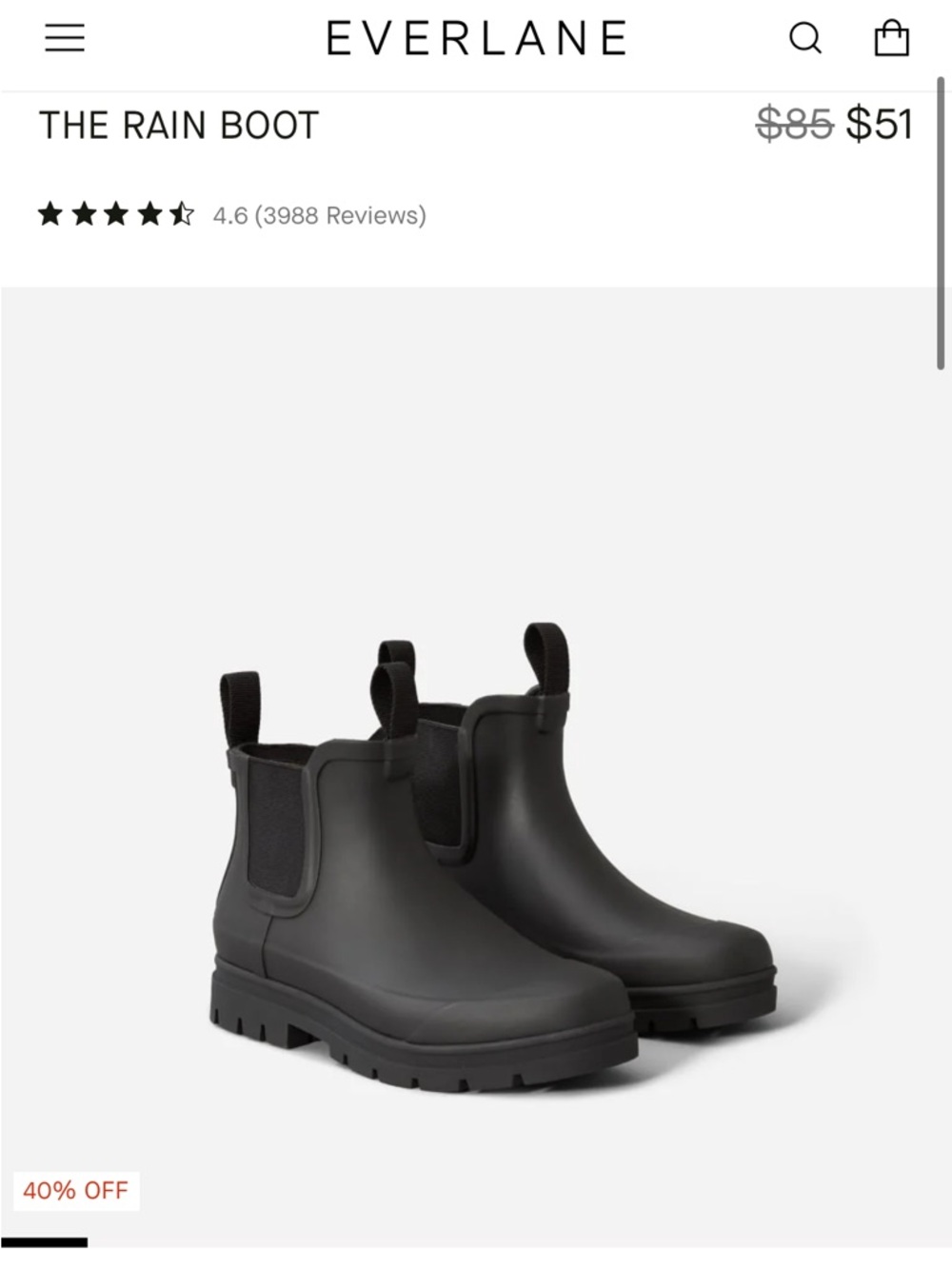Everlane The Rain Boot